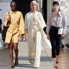 Photos of Copenhagen Fashion Week runway shows from Herskind, Lovechild 1979, Mark Kenly Domino Tan, Gestuz, and Munthe.