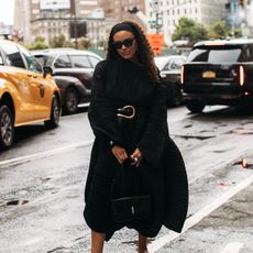 a street style image of Jasmine Fox-Suliaman